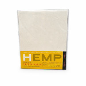 Hemp Heritage sketch paper art pack, 8.5 x 11 inch sheet