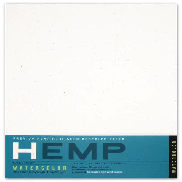 Hemp watercolour fine art paper